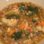 Lentil, Kale and Cauliflower Soup